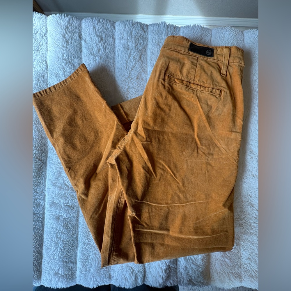 AG Adriano Goldschmied Women's Caden cord tailored trouser size 28